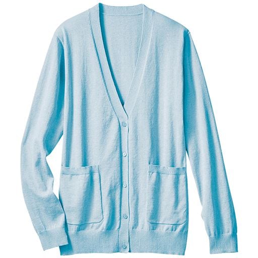 Vネックカーディガン 事務服 速乾 Uvカット 抗菌防臭 手洗いok セシール Cecile