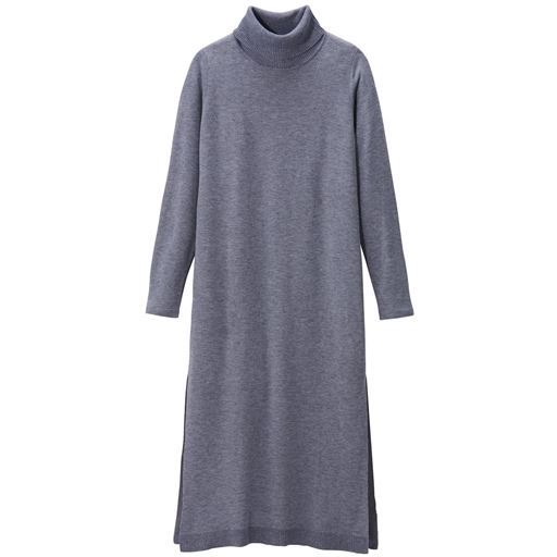 60%OFF【レディース大きいサイズ】 【ぽっちゃりさんサイズ】サイドスリットニットチュニック(洗濯機OK) ■カラー：グレー ■サイズ：4L,6L