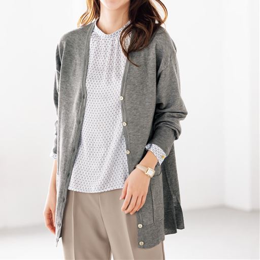 ロングニットカーディガン セシール Cecile