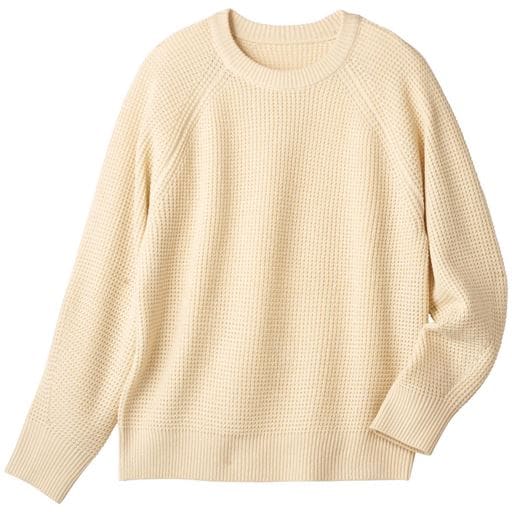 50%OFF【レディース】 ワッフル編みニットプルオーバー - セシール 