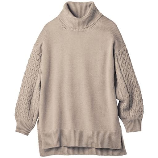 【M_】CABLE KNIT チュニック