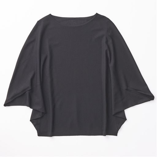 【ご注文が初めての方は送料無料】-お買い得ポイント-女性らしさを引き立てるリラクシーなドルマン風ニット!-デザイン-程よいゆとりが、すっきり見えするドルマン風ニット。裾を絞ったシルエットと上品な透け感