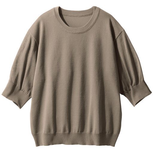 50%OFF【レディース】 透かし袖ニットプルオーバー - セシール 