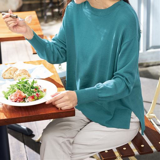 40%OFF【レディース】 蓄熱保温ニットプルオーバー 