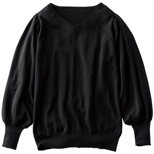 30%OFF【レディース】 蓄熱保温パフスリーブニットプルオーバー - セシール 