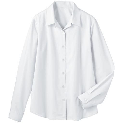 ＜セシール＞【レディース】 形態安定レギュラーシャツ(7分袖)(UVカット・抗菌防臭・洗濯機OK・部屋干しOK) ■カラー：ホワイトA ■サイズ：SMLLL3L4LMTLTLLT