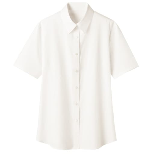形態安定レギュラーカラーシャツ(半袖)(UVカット・抗菌防臭・洗濯機OK・部屋干しOK)