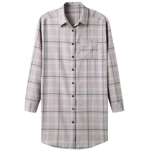 60%OFF【レディース】 ビエラチュニックシャツ(綿100%・洗濯機OK) ■カラー：グレーチェック ■サイズ：S,M