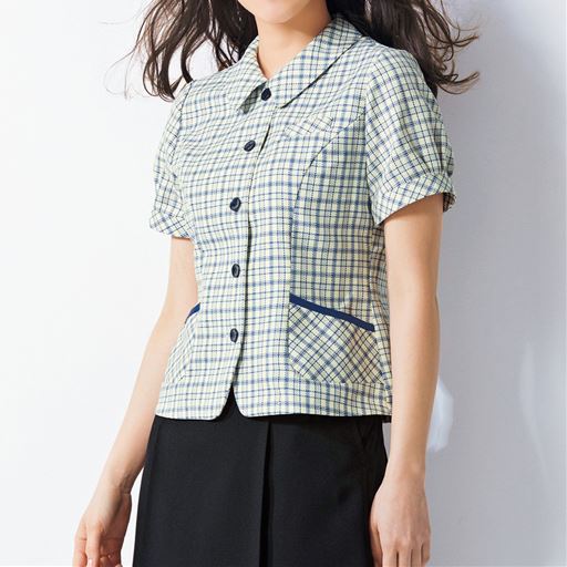 45%OFF【レディース】 オーバーブラウス(事務服・洗濯機OK・撥水) ■カラー：ベージュ系 ■サイズ：S,M