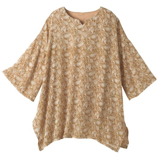49%OFF【レディース】 ペイズリー柄チュニック - セシール ■カラー：ベージュ系 ■サイズ：S,M,L