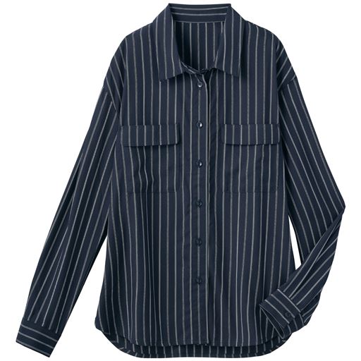 60%OFF【レディース】 ダブルポケットシャツ - セシール ■カラー：ストライプ ■サイズ：S,M