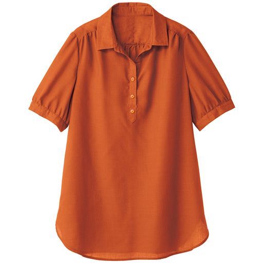 60%OFF【レディース】 シャツチュニック - セシール ■カラー：ダルオレンジ ■サイズ：S