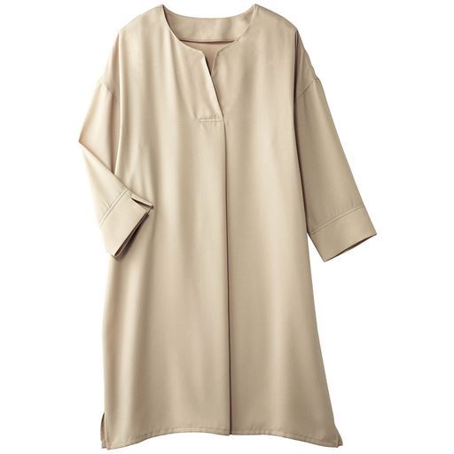 60%OFF【レディース】 スキッパー チュニックブラウス(洗濯機OK) ■カラー：グレーベージュ ■サイズ：S