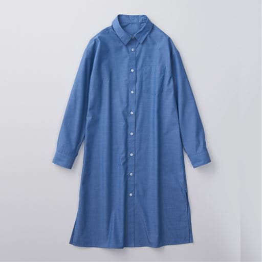 ＜セシール＞【レディース】 ポロシャツ(長袖)(UVカット・洗濯機OK・S〜5L) ■カラー：スモークグリーン ■サイズ：SMLLL3L