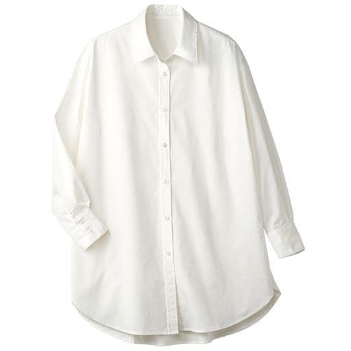 1810円OFF！ 30%OFF【レディース】 ゆったりシルエットのベーシックシャツ - セシール ■カラー：オフホワイト ■サイズ：SML