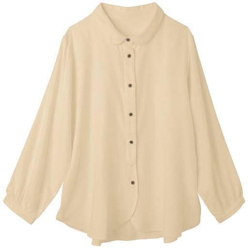 20%OFF【レディース大きいサイズ】 【ぽっちゃりさんサイズ】丸衿シャツ - セシール 