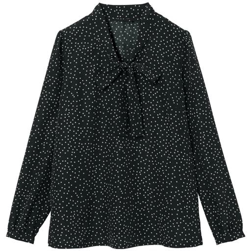 3290円OFF！＜セシール＞ 59%OFF【レディース】 オーバーブラウス(半袖)(事務服・洗濯機OK・接触冷感・吸汗速乾・CoolBest?) ■カラー：ネイビー系 ■サイズ：SM