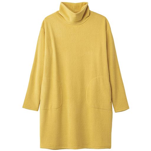 【レディース】 ストレッチフリース ルーズネックロングプルオーバー(冷え対策/あったか/洗濯機OK) ■カラー：パンプキン ■サイズ：LL,S,M,L,3L