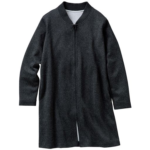 59%OFF【レディース大きいサイズ】 ジップアップコーディガン - セシール ■カラー：ブラック ■サイズ：4L