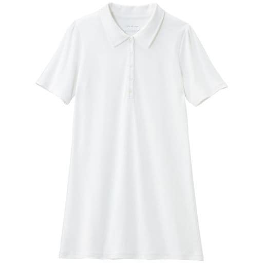 ぽっちゃりさんサイズ Uvカットaラインチュニックポロシャツ 綿100 セシール Cecile