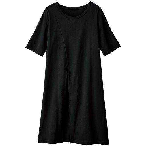 注目の商品 セシール 69 Off レディース大きいサイズ スリット入りチュニックtシャツ 綿100 かいこみ