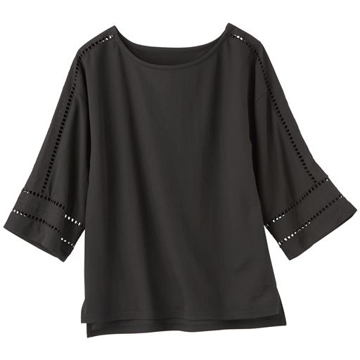 60%OFF【レディース】 ハシゴレース使いプルオーバー ■カラー：ブラック ■サイズ：S,M