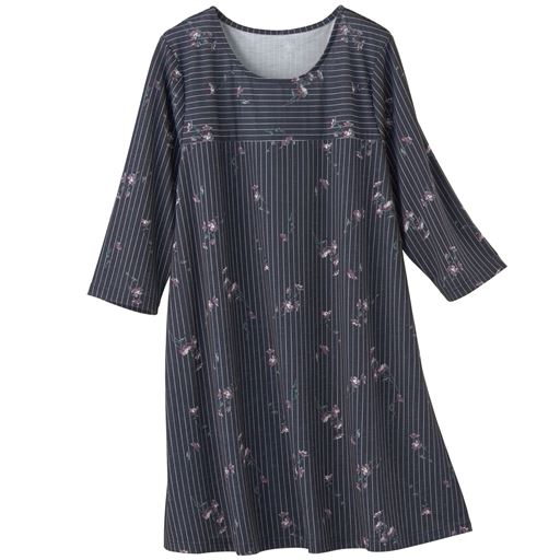 50%OFF【レディース】 フレアチュニック - セシール ■カラー：ネイビー系 ■サイズ：M,S