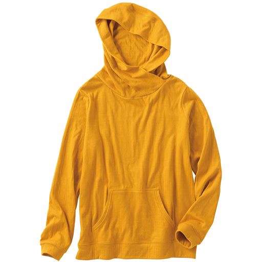 60%OFF【レディース】 接結生地プルオーバーパーカ - セシール ■カラー：マスタード ■サイズ：S,M,L,LL,3L