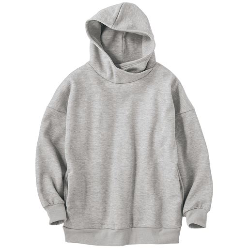 50%OFF【レディース】 裏起毛パーカプルオーバー ■カラー：ミックスグレー ■サイズ：S