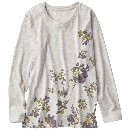 クルーネックプリントTシャツ