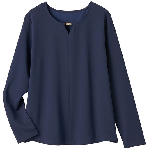 60%OFF【レディース】 チェーン装飾使いプルオーバー - セシール ■カラー：ネイビー ■サイズ：M,L