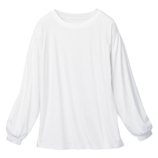 70%OFF【レディース大きいサイズ】 ボリュームスリーブプルオーバー ■カラー：オフホワイト ■サイズ：L,LL,3L