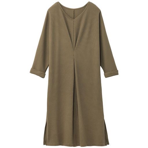 60%OFF【レディース】 フロントタックロングチュニック(洗濯機OK) ■カラー：カーキ ■サイズ：M,L