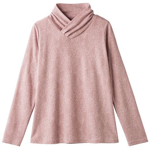 20%OFF【レディース】 テンセルジャカードプルオーバー(洗濯機OK)(日本製) ■カラー：ピンク系 ■サイズ：M,L