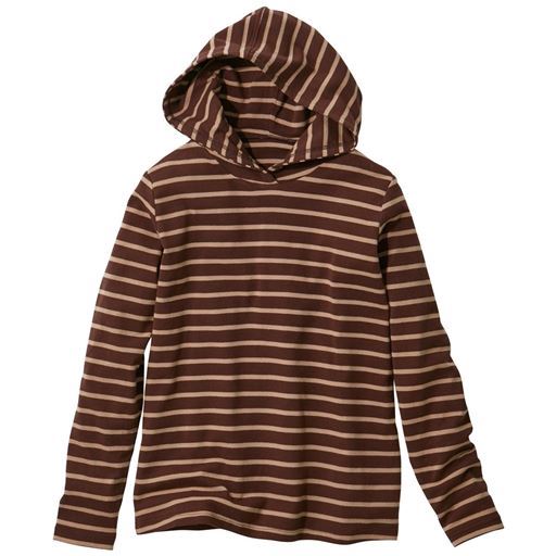 50%OFF【レディース大きいサイズ】 【ぽっちゃりさんサイズ】やさしい着心地のパーカーTシャツ - セシール ■カラー：ブラウン系 ■サイズ：4L