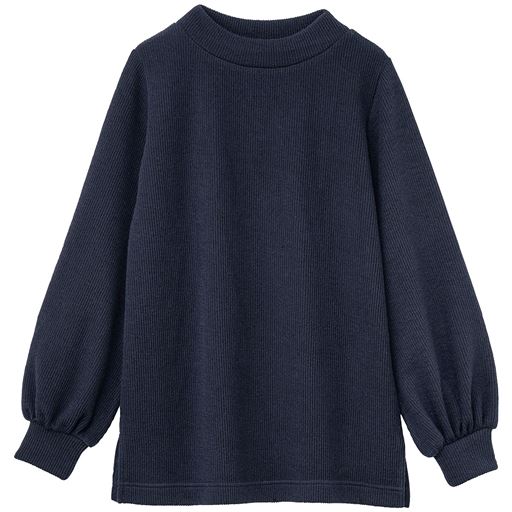 20%OFF【レディース】 袖パフスリーブプルオーバー(洗濯機OK) ■カラー：ネイビー ■サイズ：S,M,L,LL,3L