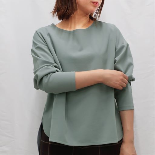 50%OFF【レディース】 カットジョーゼットプルオーバー ■カラー：グレイッシュブルー ■サイズ：M