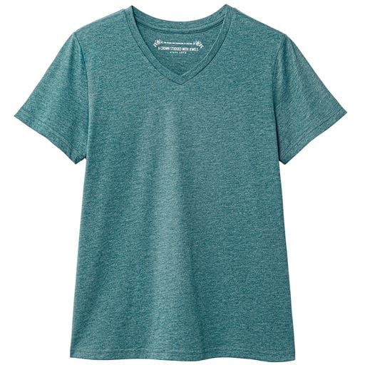 シンプルVネックTシャツ(半袖)(洗濯機OK)