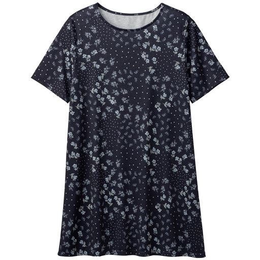 30%OFF【レディース】 プリント チュニックカットソー/フレアシルエット ■カラー:ネイビー系 ■サイズ:M,L