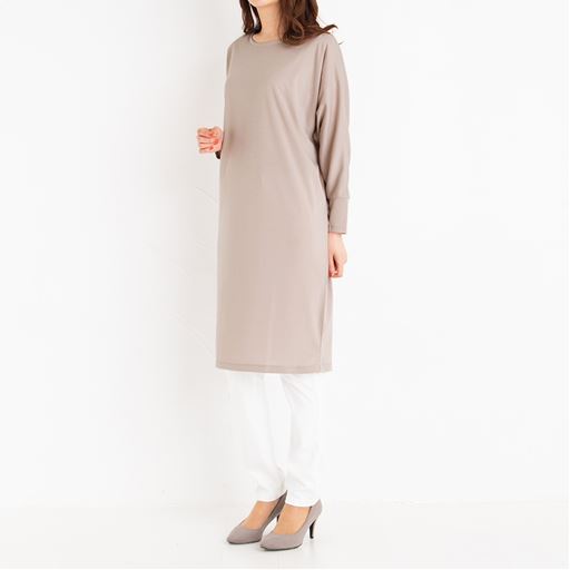 Net限定 前タックドルマンチュニックワンピース セシール Cecile