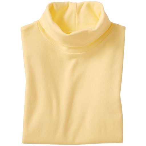 【レディース】 UVカットルーズネックTシャツ(7分袖)(綿100%・洗濯機OK・S-5L) ■カラー：ソフトマスタード ■サイズ：S