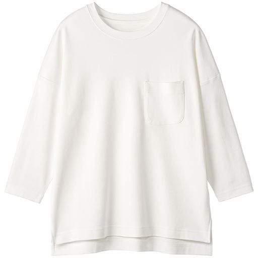 308円OFF！＜セシール＞ 20%OFF【レディース】 シンプルクルーネックTシャツ(7分袖)(洗濯機OK) ■カラー：ワイン ■サイズ：S