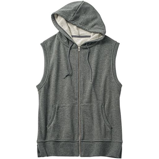 45%OFF【レディース】 ジップパーカーベスト ■カラー：チャコールグレー ■サイズ：M,L