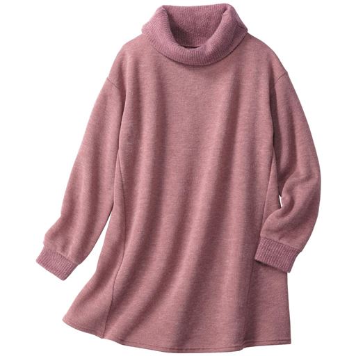 【レディース】 オフタートルニットソー ■カラー：ピンク ■サイズ：M,L,LL,3L