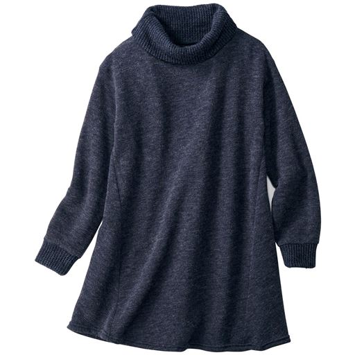 【レディース】 オフタートルニットソー ■カラー：ネイビー ■サイズ：M,L,LL,3L
