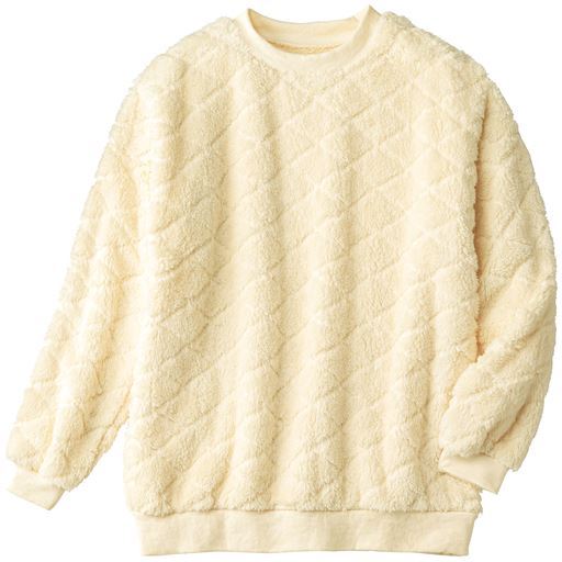 30%OFF【レディース】 ボアプルオーバー - セシール ■カラー：アイボリー ■サイズ：M,L,LL,3L