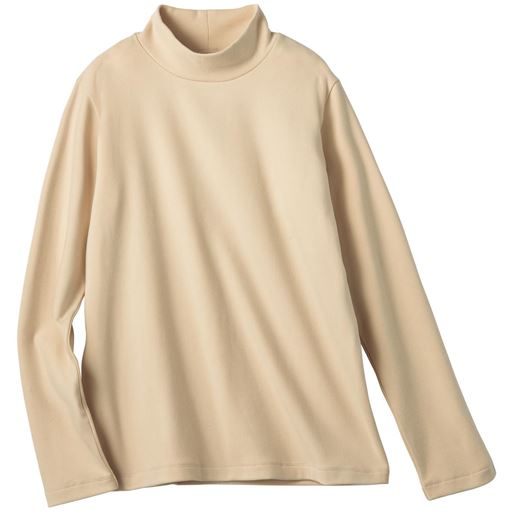 【レディース】 ハイネックプルオーバー ■カラー：ライトベージュ ■サイズ：M,L,LL,3L