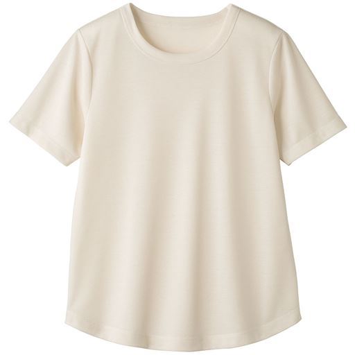 スマートドライ® カノコTシャツ/接触冷感 吸汗速乾 毛玉になりにくい UVカット 遮熱(洗濯機OK) | ライトベージュ