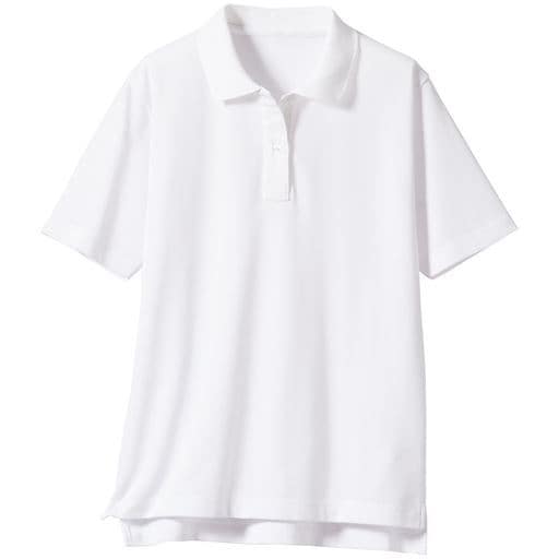 ＜セシール＞【レディース】 ポロシャツ(長袖)(UVカット・洗濯機OK・S〜5L) - セシール ■カラー：ホワイト ■サイズ：L3L4L〜5L