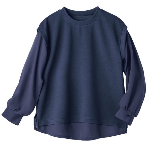 40%OFF【レディース】 フクレジャカードフェイクプルオーバー - セシール 